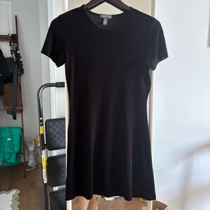 Banana Republic vintage velvet Classic Black Mini Dress